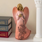 Resin Abstract Angel Figurines Pink White Statue Table Desktop Decoration Accessories