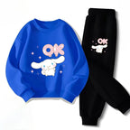 Sanrio Cinnamoroll Boys and Girls Casual Hoodies and Joggers 2-Piece Set