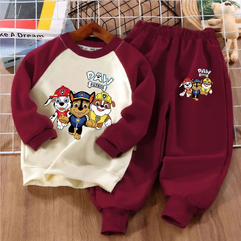 PAW Patrol Boys Spliced Sweatshirt and Trousers 2-Piece Set Sport Clothes
