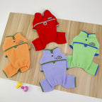 Thick Sherpa Dog Cat Clothes Warm Animal Pajamas Onesie Small Medium Pet