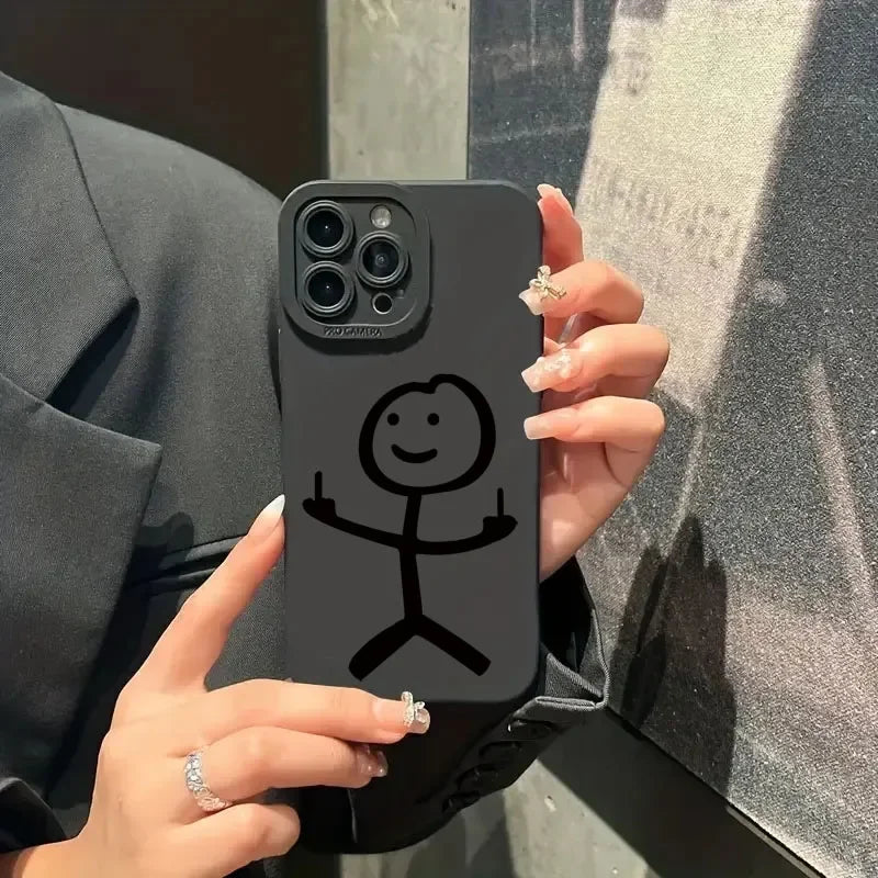 Cute Cartoon Matchman Case for Samsung S23 S22 Ultra A73 A54 A33