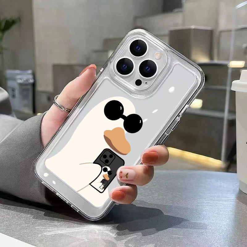 Cute Duck Case for Samsung Galaxy A15 A35 A55 A52 S24 S23 Ultra S22 S21 FE