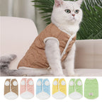 Macaron Colour Cat Sweater Warm Kitten Clothing Vest Soft Pet Apparel