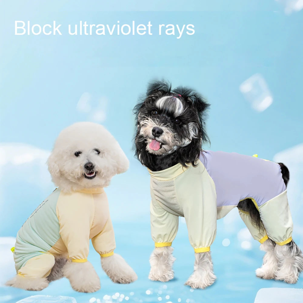Dog Cooling Vest Summer UV Sun Protection Breathable Mesh Ice Jacket Adjustable