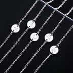 26 Letter Chain Bracelet Anklet 925 Sterling Silver Men Women Wedding Gift