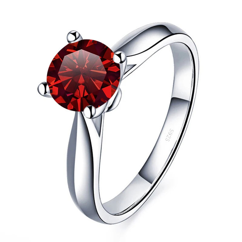 JoyceJelly 2 Carat D Color VVS Moissanite Ring with GRA Certificate Original Sterling Silver 925 Jewelry For Women Wedding Bands