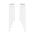 925 Sterling Silver Mysterious Star Moon Versatile Hoop Earrings Women's Gift