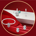 Set Jewelry/Star Moon Devil Eyes Positioning Buckle Sparkling Cross 925 Sterling Silver Original Fits Birthday Party Jewelry Gif