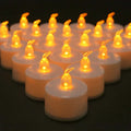 Flickering Flameless LED Tea Lights Warm Yellow Valentine's Day Gift Ship from UK