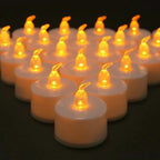 Flickering Flameless LED Tea Lights Warm Yellow Valentine's Day Gift Ship from UK