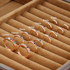 1Pair Stainless Steel Minimal Hoop Earrings Crystal Zirconia Trend