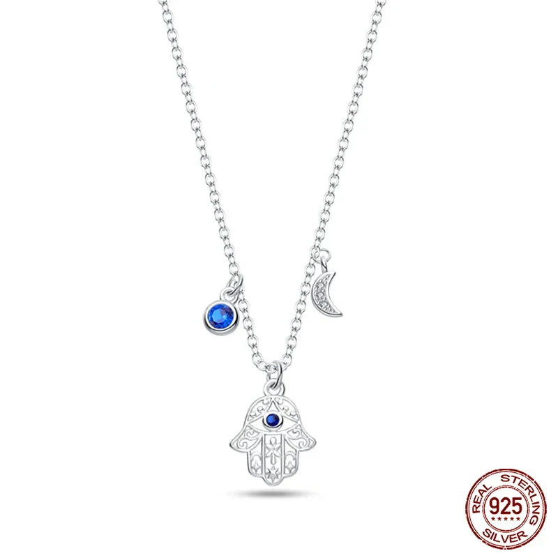 925 Sterling Silver Luminous Firefly Heart Shaped Zircon Pendant Necklace For Women Fashion Anniversary Birthday Jewelry Gifts