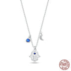925 Sterling Silver Luminous Firefly Heart Shaped Zircon Pendant Necklace For Women Fashion Anniversary Birthday Jewelry Gifts
