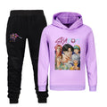Spring Kids Kpop Demon Hunters Hoodie & Pants Set Rumi Mira Zoey Tracksuit