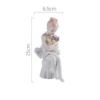 Ceramic Ballet Girl Figurine Doll Interior Home Decoration Living Room Creative Gift
