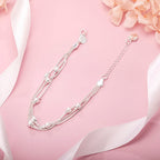 20cm Original Luxury Charm Chain Bracelet 925 Sterling Silver Wedding Jewelry