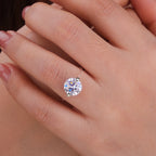 1-3CT D Color Moissanite Transparent Fishing Line Ring S925 Silver Round Lab Diamond Certified