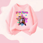 Girls Spring Long Sleeve Casual Sweatshirt O-Neck Breathable Sport Top