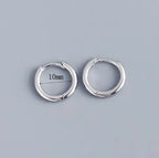 Fashion Stainless Steel Zircon Chain Hoop Earrings Helix Tragus