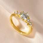 1.0ct D Moissanite Ring 14K Gold Filled Six Claws Classic Finger Band 2026