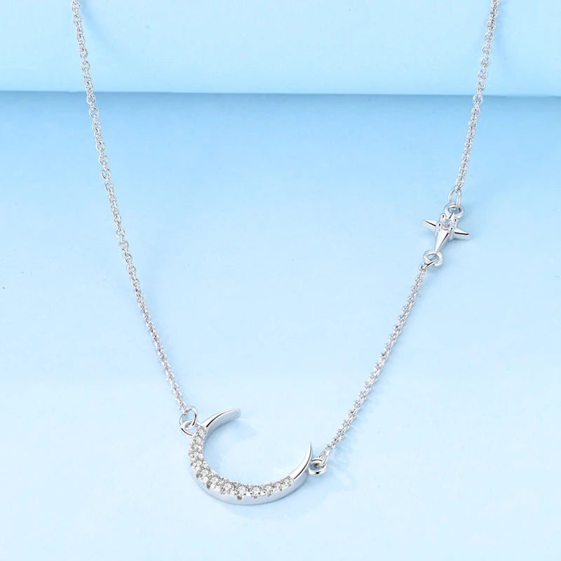 925 Sterling Silver Luminous Firefly Heart Shaped Zircon Pendant Necklace For Women Fashion Anniversary Birthday Jewelry Gifts