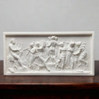 Dance of the Muses Bas-Relief Statue Greek Plaster Sculpture Mythology Office Gift