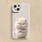 Funny Cool Cat Matte Case for iPhone 17 16 15 14 13 12 11 Pro Max