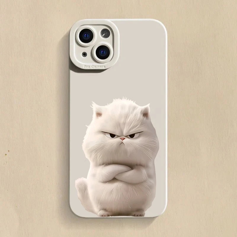 Funny Cool Cat Matte Case for iPhone 17 16 15 14 13 12 11 Pro Max