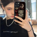 Aesthetic Sun & Moon Case for iPhone 17 16 15 14 13 12 11 Pro Max Plus Soft