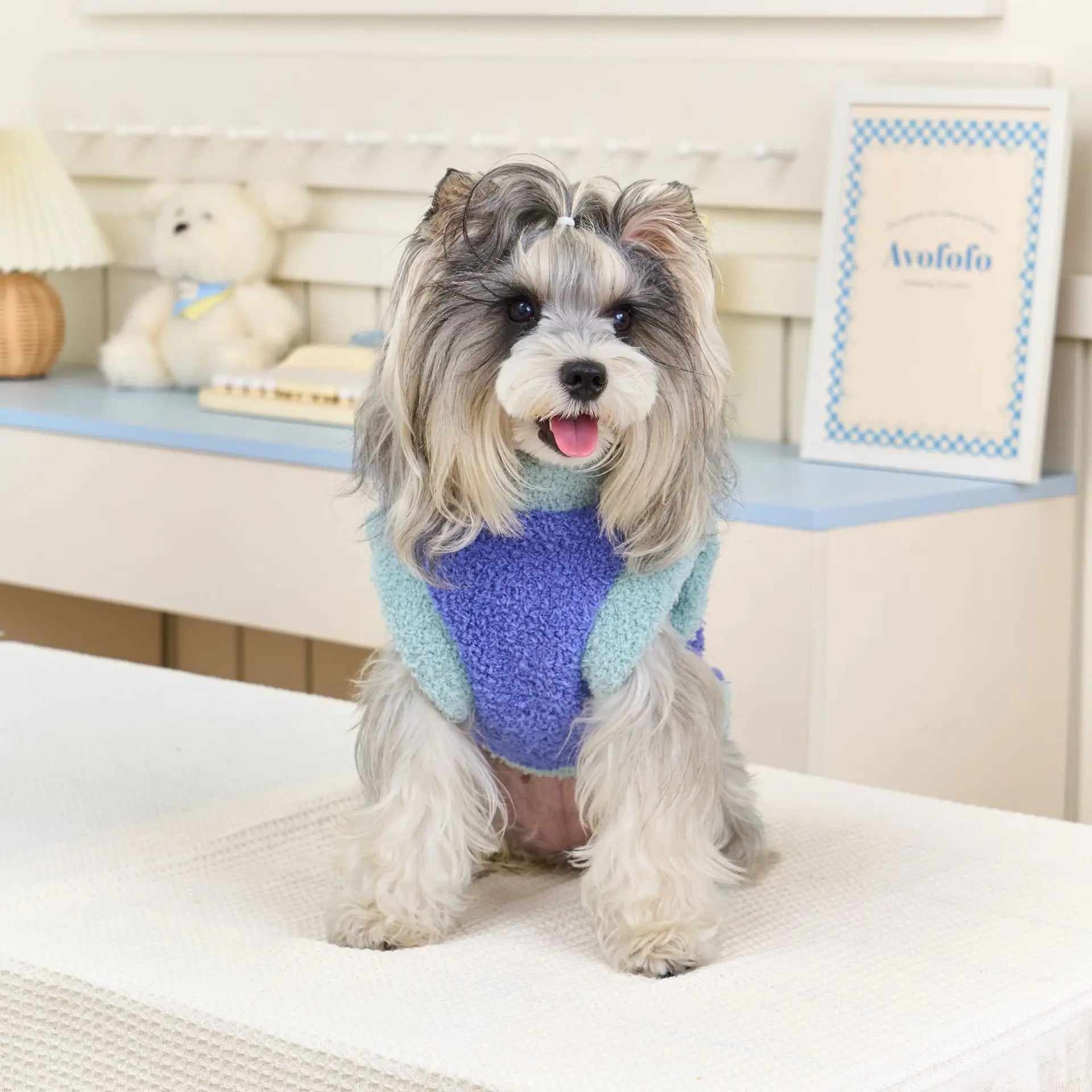 Fleece Puppy clothing for cold weather, Warm  Cat Clothes , Pet plush Sweater for outdoor walking winter coats must-have
