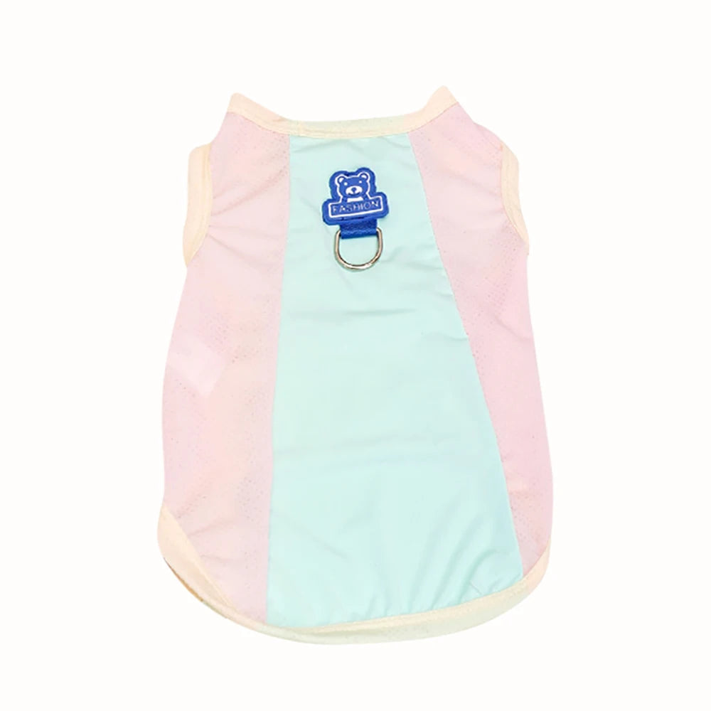 Cooling Dog Cat Vest Summer Breathable Mesh UV Protection Ice Silk Jacket