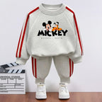 Boys and Girls Side Stripe Trousers Set Hoodie and Trousers 2-Piece Tracksuit