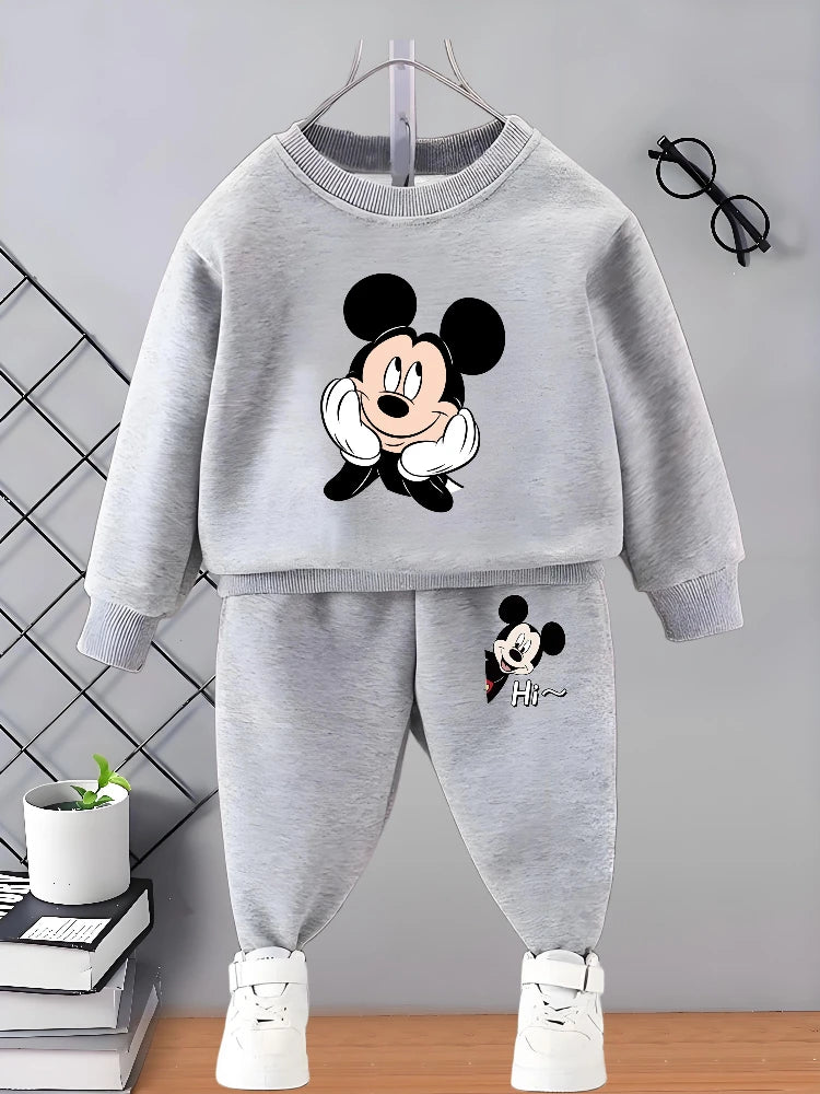 Disney Boys Casual Sweatshirt and Joggers 2-Piece Set 0-8 Years Kids Tracksuit