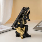 Egypt Art Anubis Wine Rack Statue Figurine Holder Animal Tabletop Office Living Room