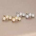 2022 New Stainless Steel Minimal Hoop Earrings Cubic Zirconia
