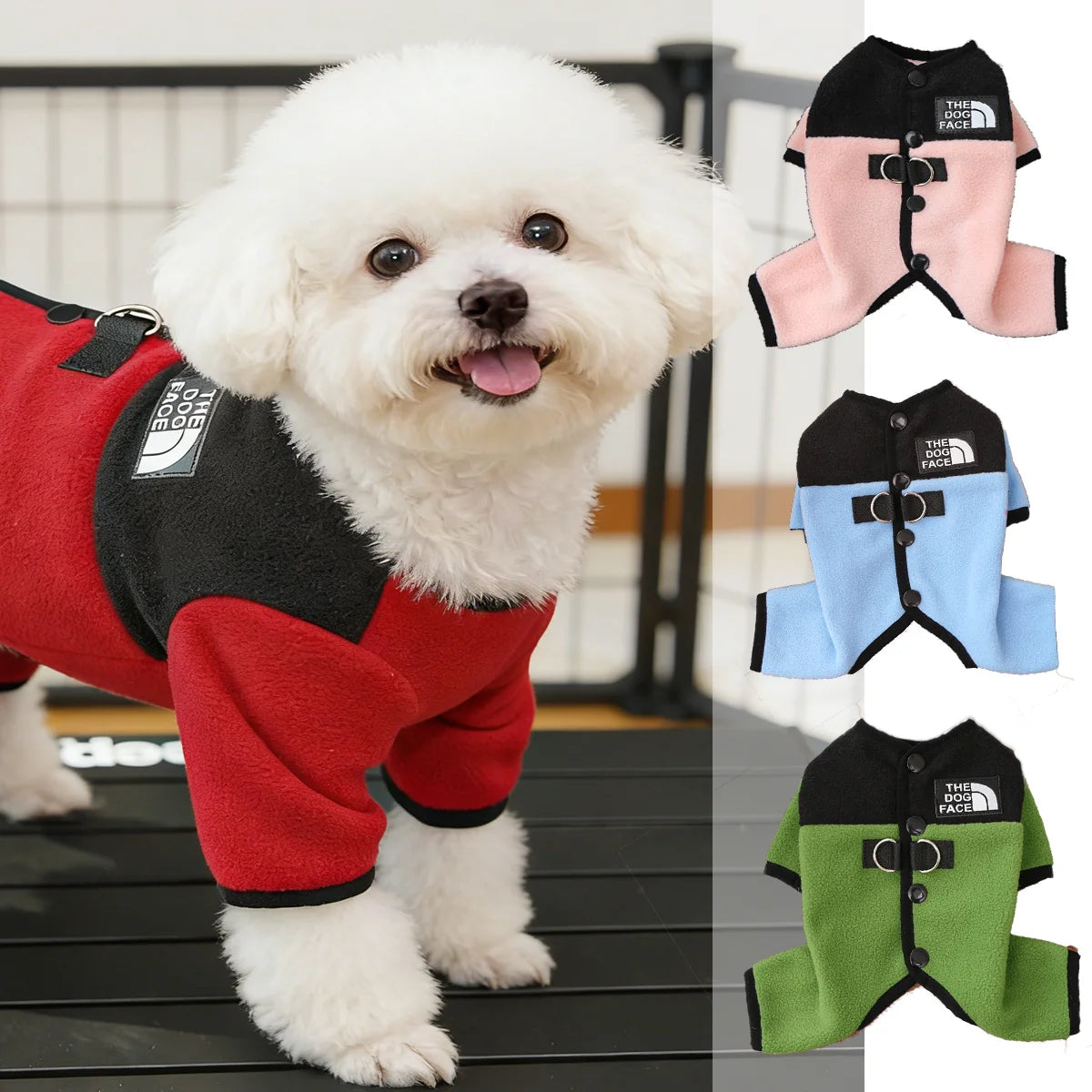 Four Legged Warm Pet Clothes Autumn Winter Dog Cat Outfit