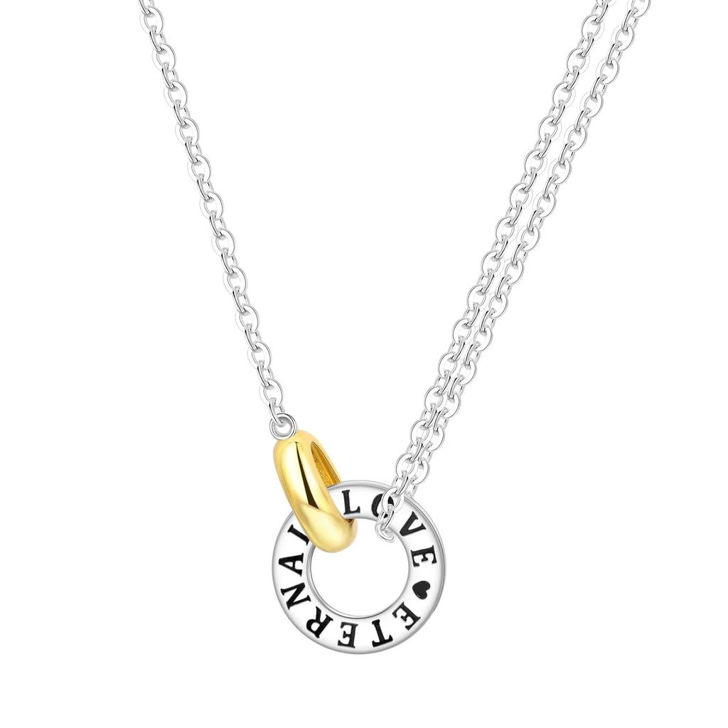 Original 925 Sterling Silver 18K Gold Heart Lock and Key Necklace Y-shaped Chain Necklace For Women Memorial Prayer Jewelry Gift