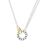 Original 925 Sterling Silver 18K Gold Heart Lock and Key Necklace Y-shaped Chain Necklace For Women Memorial Prayer Jewelry Gift