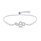 Bracelet Original 925 Silver Lucky Symbol Zircon Bracelet Luxury Jewelry For Woman Romantic Valentine's Day Jewelry Gifts
