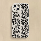 Black Sunflower Pattern Case for Samsung Galaxy A16 A54 S25 S24