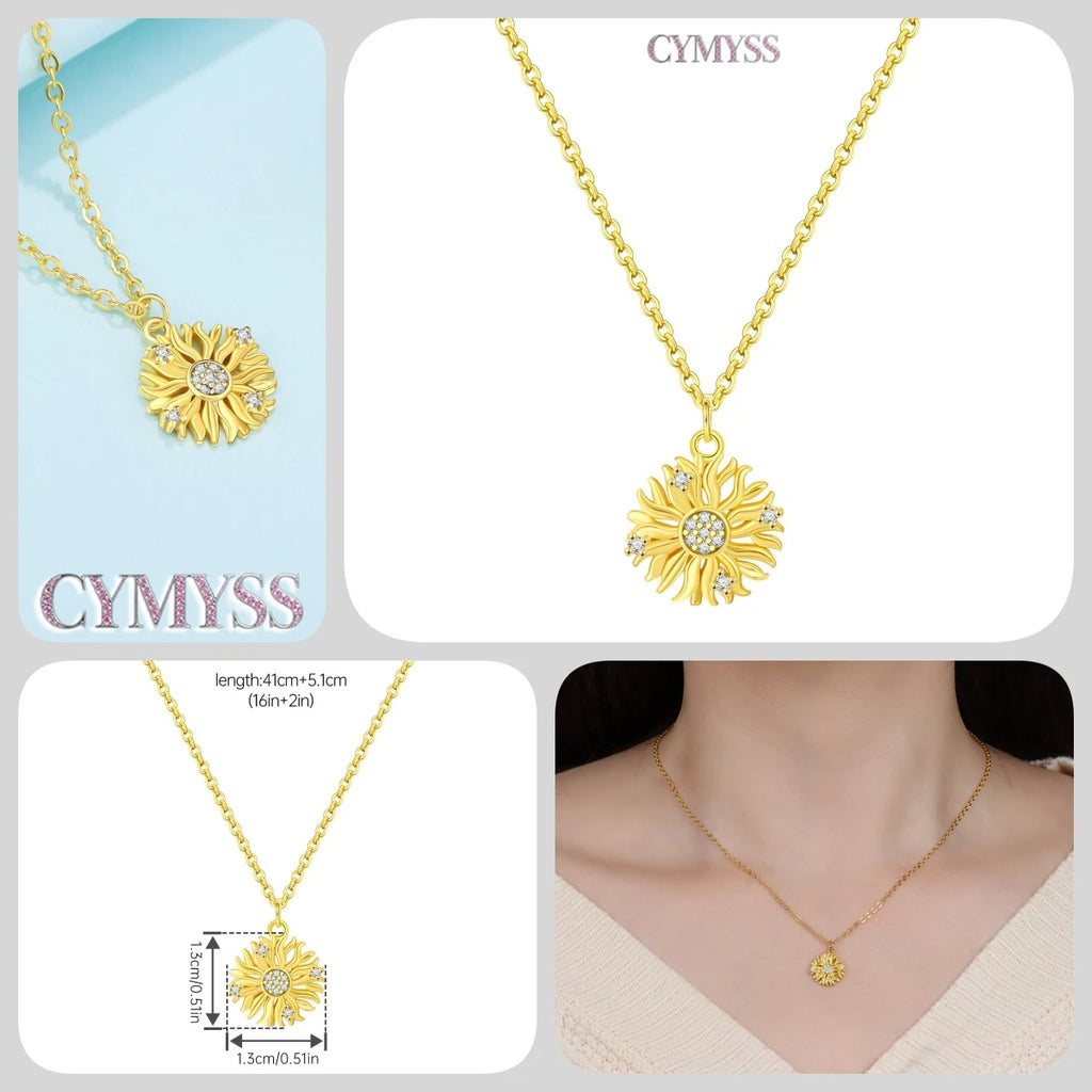 Original 925 Sterling Silver 18K Gold Heart Lock and Key Necklace Y-shaped Chain Necklace For Women Memorial Prayer Jewelry Gift