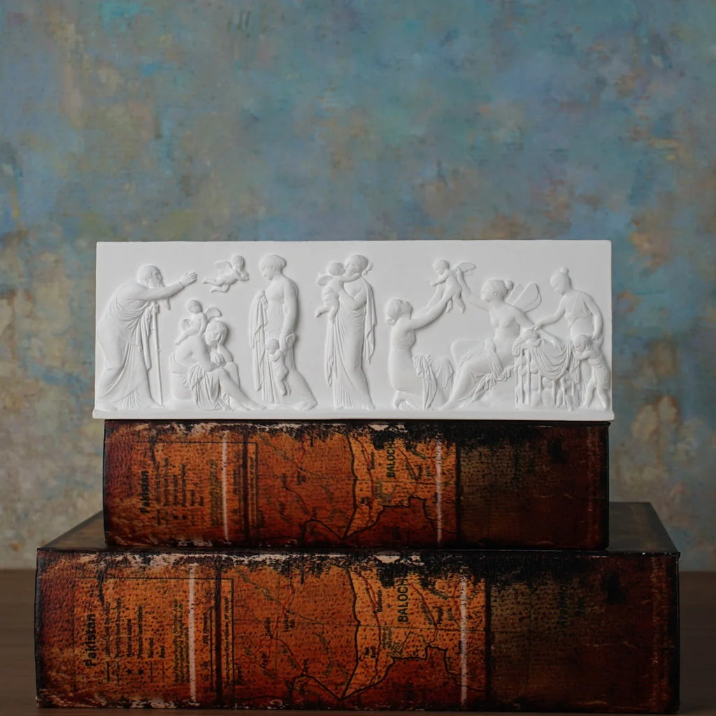 Relief Wall Decor The Ages of Love Sculpture Roman Style Plaque Office Library Decoration