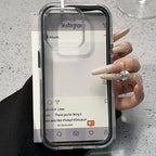 Luxury Clear Colour Frame Case for iPhone 17 16 15 14 13 12 Pro