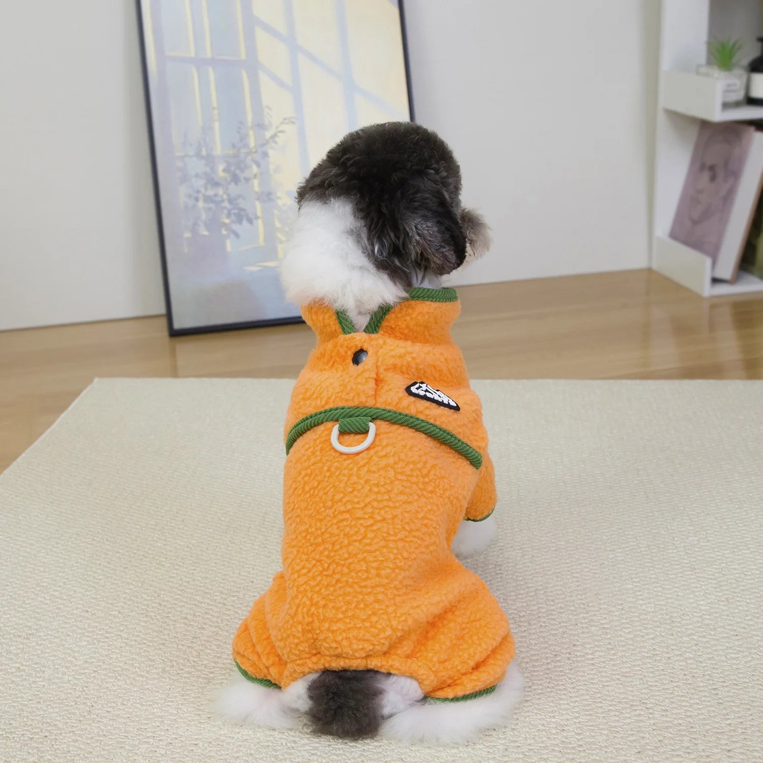 Thick Sherpa Dog Cat Clothes Warm Animal Pajamas Onesie Small Medium Pet