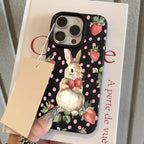 Cute Strawberry Rabbit Lychee Case for iPhone 17 16 15 14 Pro Max
