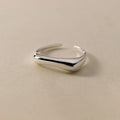 925 Sterling Silver Geometry Arc-Shaped Open Rings For Women Engagement High Quality Jewelry Accessories Wholesale Jewellery
