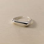 925 Sterling Silver Geometry Arc-Shaped Open Rings For Women Engagement High Quality Jewelry Accessories Wholesale Jewellery