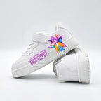 K-pop Boys and Girls White Fashion Trainers Anti-slip Outdoor Sport Shoes