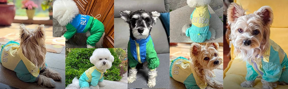 Dog Jacket Series Windproof Raincoat Waterproof Outdoor Jumpsuit Costume