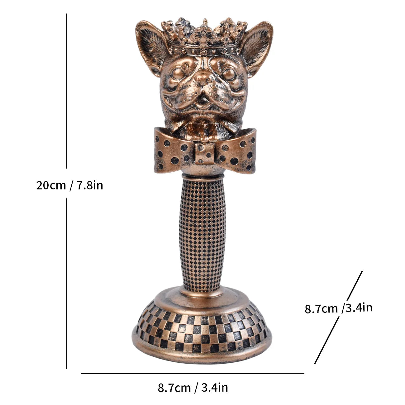Animal Head Candlestick Resin Holder Horse Eagle Bulldog Monkey Lion Wolf Figurines